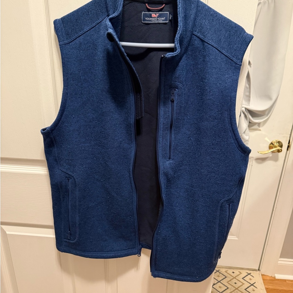 Vineyard Vines Blue Vest for Layering